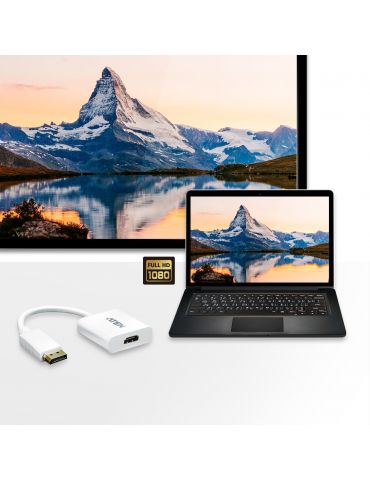 ATEN VC985-AT adaptor pentru cabluri video DisplayPort HDMI Alb Aten - 3