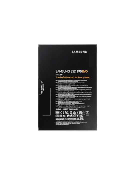 Samsung 870 EVO 2.5" 500 Giga Bites ATA III Serial V-NAND MLC Samsung - 7
