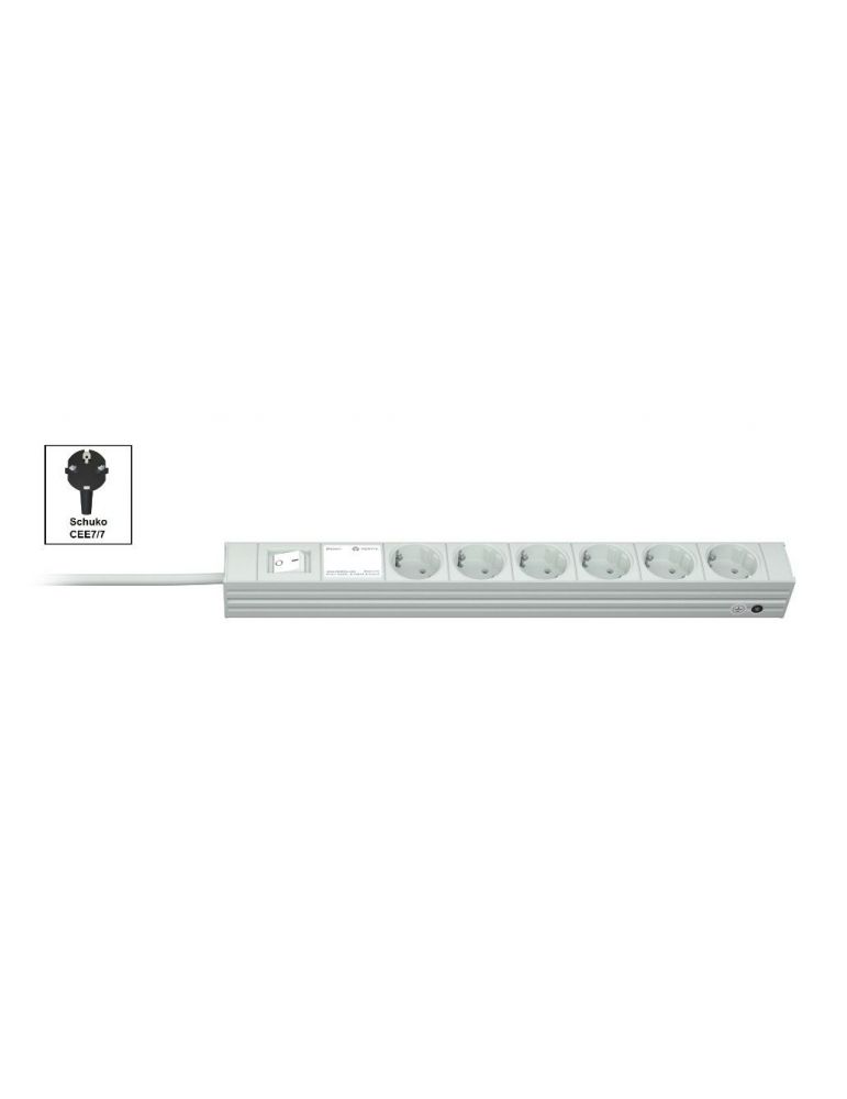 Vertiv Knürr 03.302.006.1 unități de distribuție a energiei electrice (PDU) 6 ieșire(i) AC 1U Maro, Alb