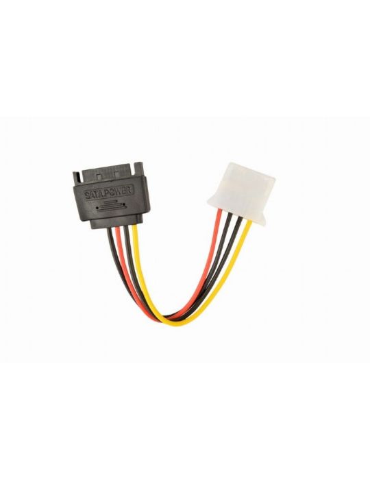 Cablu alimentare 15-pin sata (t) la 4-pin molex (m) 0.15m gembird cc-sata-ps-m (include tv 0.06 lei) Gembird - 1