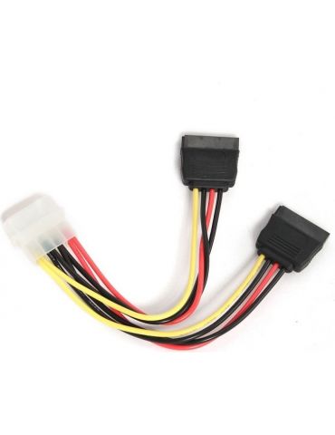 Cablu alimentare gembird adaptor molex la 2 x s-ata 30cm cc-sata-psy-0.3m (include tv 0.06 lei) Gembird - 1 - Tik.ro