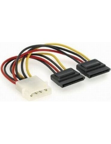 Cablu alimentare gembird adaptor molex la 2 x s-ata 15cm cc-sata-psy (include tv 0.06 lei) Gembird - 1 - Tik.ro