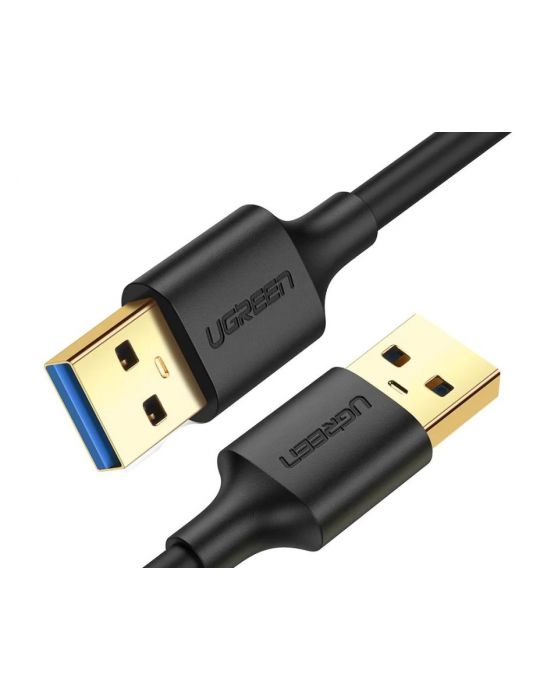 Cablu usb ugreen pt. pc sau alte device-uri us128 usb 3.0 (t) la usb 3.0 (t) 1m negru 10370 (include tv 0.06 lei) - 695730381 Ug