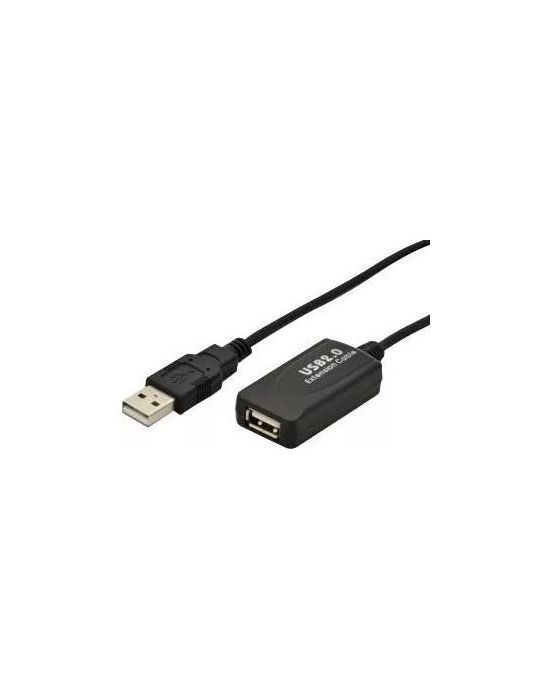 Digitus repeater cable usb2 extension cable with ampilier 5m da-70130-4 Digitus - 1