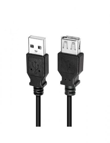 Cablu usb logilink prelungitor usb 2.0 (t) la usb 2.0 (m) 3m negru cu0011b (include tv 0.06 lei) Logilink - 1