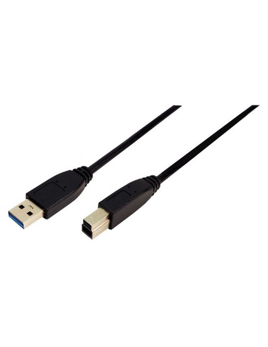 Cablu usb logilink usb 3.0 (t) la usb 3.0 type-b (t) 1m black cu0023 (include tv 0.06 lei) Logilink - 1