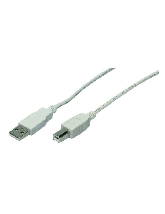 Cablu usb logilink pt. imprimanta usb 2.0 (t) la usb 2.0 type-b (t) 5m gri cu0009 (include tv 0.18lei) Logilink - 1