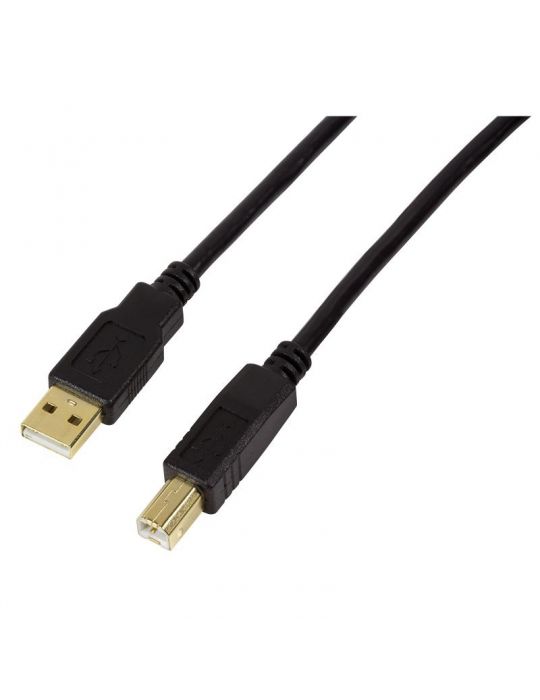 Cablu usb logilink pt. imprimanta usb 2.0 (t) la usb 2.0 type-b (t) 10m black ua0264 (include tv 0.8lei) Logilink - 1