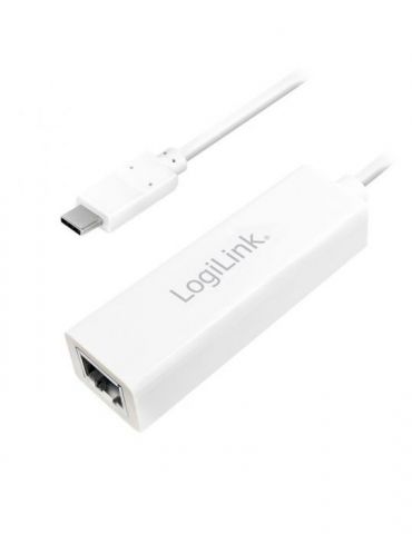 Cablu usb logilink adaptor usb 3.2 type-c (t) la rj45 (m) 14cm 10/100/1000 mbit/s alb ua0238 (include tv 0.06 lei) Logilink - 1 - Tik.ro
