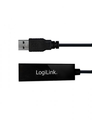Cablu usb logilink adaptor usb 3.0 (t) la rj45 (m) 25cm 10/100/1000 mbit/s negru ua0184a (include tv 0.06 lei) Logilink - 1