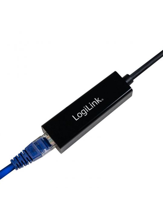 Cablu usb logilink adaptor usb 3.0 (t) la rj45 (m) 25cm 10/100/1000 mbit/s negru ua0184a (include tv 0.06 lei) Logilink - 1