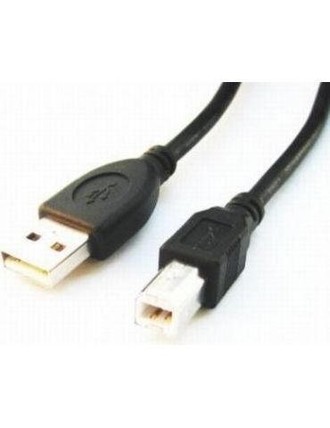 Cablu usb gembird pt. imprimanta usb 2.0 (t) la usb 2.0 type-b (t) 4.5m conectori auriti negru ccp-usb2-ambm-15 (include tv 0 Ge