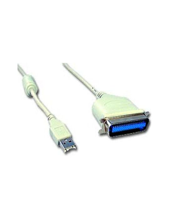 Cablu usb gembird adaptor usb 2.0 (t) la paralel (centronics 36-pin) 1.8m conecteaza port usb cu imprimanta cu port paralel a Ge