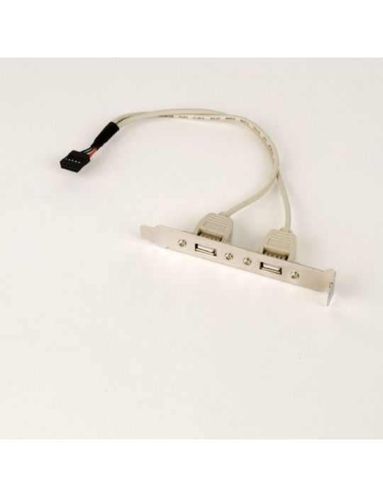 Cablu usb gembird splitter usb 2.0 (t) la 2 x usb 2.0 (m) 25cm transfera 1 usb din interior pc pe bracket exterior ccusbrecep Ge