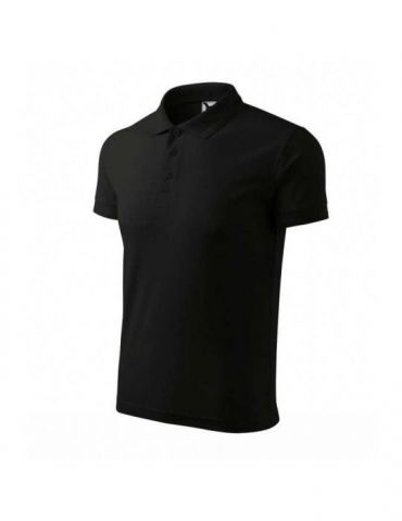 Tricou maneca scurta barbatesc polo pique 203 negru 200g 2xl  - 1