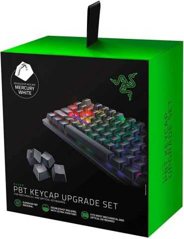 Razer pbt keycap upgrade set mercury wht Razer - 1 - Tik.ro