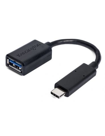 Kensington CA1000 cabluri USB USB 3.2 Gen 2 (3.1 Gen 2) USB C USB A Negru Kensington - 1 - Tik.ro