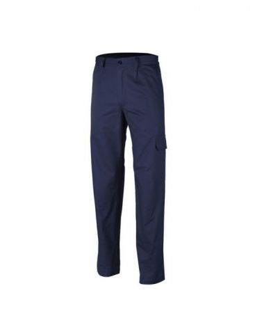 Pantaloni talie industry albastru royal tercot 245g xl cu buzunare pe laterale cusatura rezistenta si gaici puternice pentru   - - Tik.ro