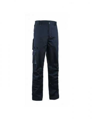 Pantaloni talie tercot 245 g/mp bleumarin/gri marime s  - 1 - Tik.ro