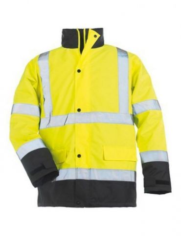 Jacheta impermeabila roadway hi-viz galben cu bleumarin marime l  - 1 - Tik.ro