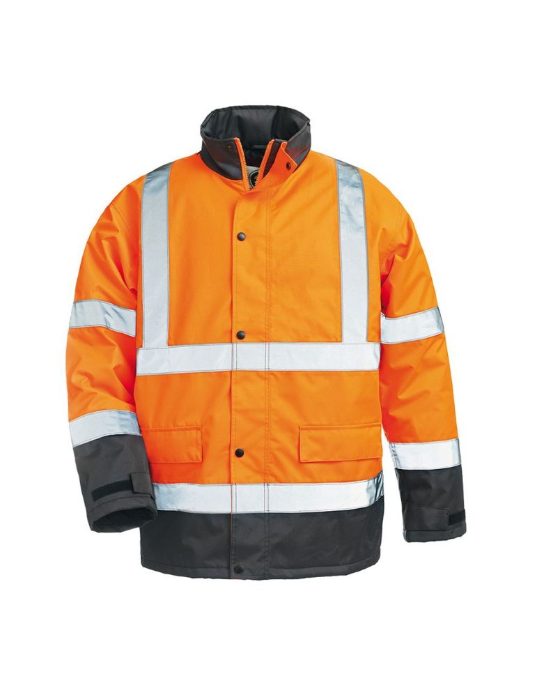 Jacheta impermeabila sacla hi-viz portocaliu marimea m