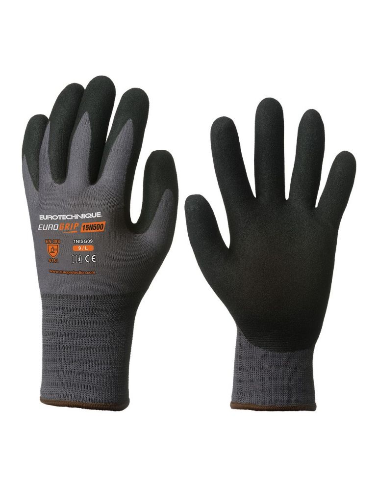 Manusi sacla din nailon si spandex cu imersie nitril pe palma marime 11