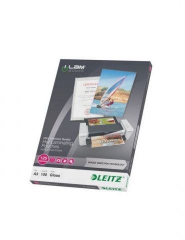 Folie pentru laminare 125 microni 303 x 426 mm a3 100 coli  - 1 - Tik.ro