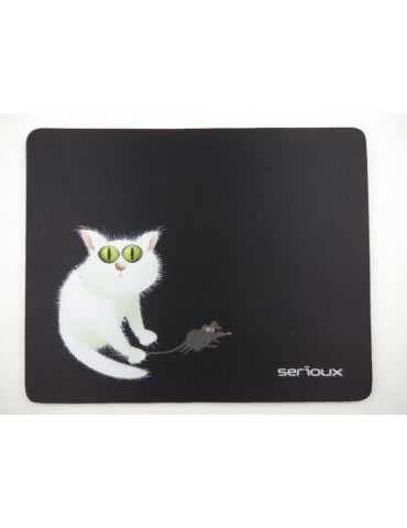 Mouse pad serioux model cat and mice msp02 suprafata textila Serioux - 1 - Tik.ro