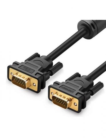 Cablu video ugreen vg101 vga (t) la vga (t) 1.5m ecranat negru 11630 (include tv 0.8lei) - 6957303876303 Ugreen - 1 - Tik.ro