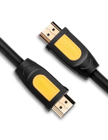 Cablu video ugreen hd101 hdmi (t) la hdmi (t) rezolutie maxima 4k uhd (3840 x 2160) la 60 hz round cable conectori auriti 5m  Ug - Tik.ro