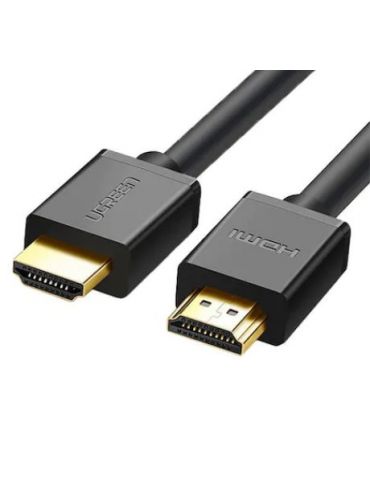 Cablu video ugreen hd104 hdmi (t) la hdmi (t) rezolutie maxima 4k uhd (3840 x 2160) la 60 hz conectori auriti 15m negru 10111 Ug - Tik.ro