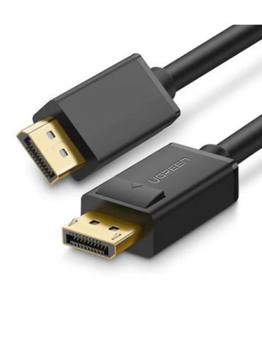 Cablu video ugreen dp102 dp (t) la dp (t) rezolutie maxima 4k uhd (3840 x 2160) la 30 hz conectori auriti 2m negru 10211 (inc Ug - Tik.ro