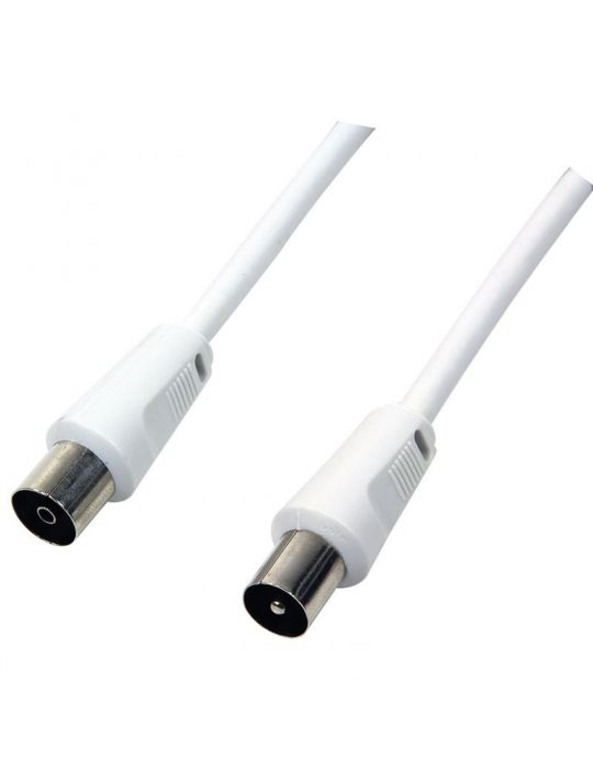 Patch cord coaxial logilink rg59 1.5m male to female alb ca1060 (include tv 0.18lei) Logilink - 1
