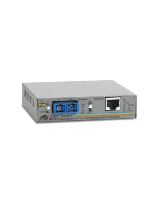 Media converter [at-mc103sc/fs3-20] 100tx (rj-45) to 100fx sc single-mode (min.15 km - max.75 km) 990-01755-20 Allied telesis - 