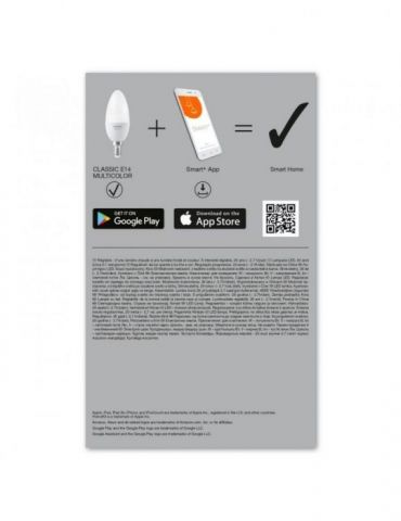 Set 3 becuri smart led osram soclu e27 putere 5w forma lumanare lumina multicolora alimentare 220 - 240 v 000004058075485938  Os
