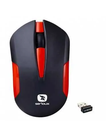 Mouse serioux wireless drago 300 1000dpi rosu baterie aa inclusa Serioux - 1 - Tik.ro