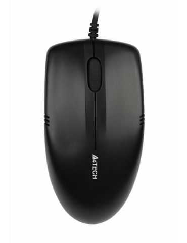 Mouse a4tech cu fir optic v-track op-530nu 1000dpi negru metal A4tech - 1 - Tik.ro