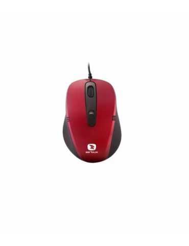 Mouse serioux cu fir optic pastel 3300 1000dpi rosu ambidextru Serioux - 1 - Tik.ro