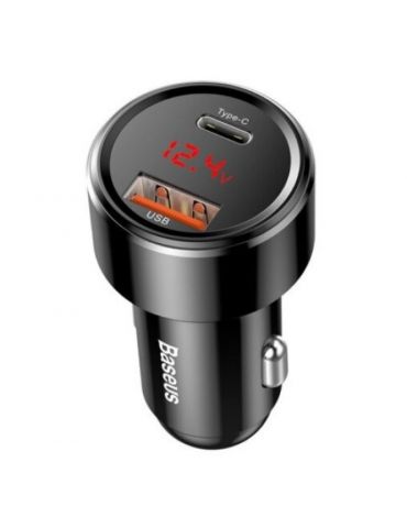 Incarcator auto baseus magic series pps 1 x usb output 4.5v/5a 1 x usb type-c output 5v/3a total output 45w 6a pt. bricheta a Ba - Tik.ro