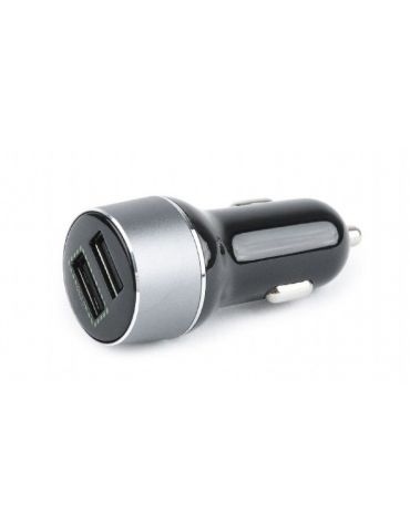 Alimentator auto gembird 2 x usb qc3.0 la 3.6-6.5v/3a pd 2 x 18w pt. bricheta auto black ta-u2qc3-car-01 (include tv 0.18 Gembir