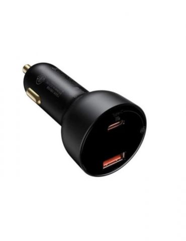 Incarcator auto baseus superme digital display pps quick charge 100w 1 x usb 5v/4.5a si 1 x usb type-c 5v/3a negru cczx-01 (i Ba - Tik.ro