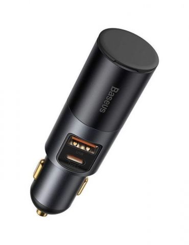 Incarcator auto baseus share together 1 x usb output 5v/3a 1 x usb type-c max 5v/3a si 1 x bricheta auto 60w total output 120 Ba
