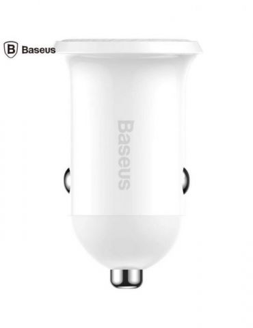 Incarcator auto baseus grain pro 2 x usb output 5v/4.8a total ambele porturi pt. bricheta auto alb ccallp-02 (include tv 0.8l Ba