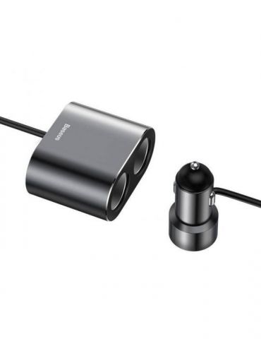 Incarcator auto baseus high efficiency 2 x usb output 5v/3.4a 2 x bricheta auto total output 96w pt. bricheta auto lungime ca Ba
