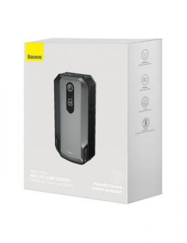 Starter auto baseus super energy max display led capacitate 20000mah/3.7v/74wh 2 x usb 5v/2.4a start-up voltage 12v motoare b Ba