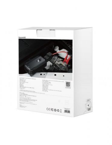 Starter auto baseus super energy max display led capacitate 20000mah/3.7v/74wh 2 x usb 5v/2.4a start-up voltage 12v motoare b Ba