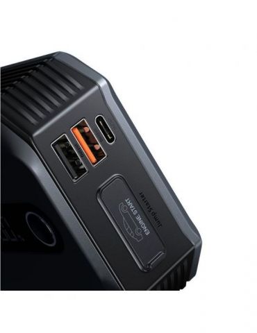 Starter auto baseus super energy max display led capacitate 20000mah/3.7v/74wh 2 x usb 5v/2.4a start-up voltage 12v motoare b Ba
