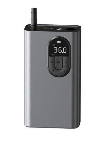 Compresor auto baseus acumulator 7500 mah display led presiune maxima 2.5 bar gri crcqb02-0a (include timbru verde 1 leu) - 6 Ba - Tik.ro