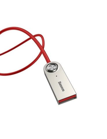 Adaptor bluetooth jack 3.5 baseus ba01 alimentare usb convertor audio wireless versiune 5.0 rosu caba01-09 (include tv 0.25le Ba