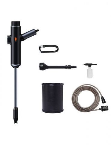 Aparat de spalat cu presiune baseus portabil cu acumulator kit complet incarcare usb type-crezistent apa ipx4 negru tzcrddsq- Ba - Tik.ro
